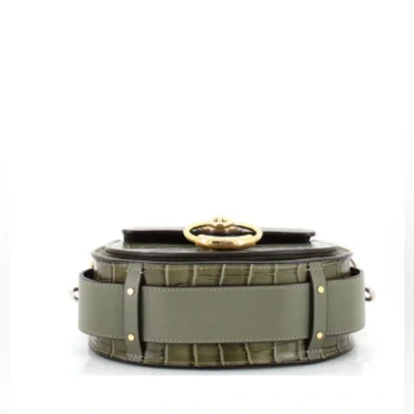 Chloe Tess Bag Crocodile Embossed Leather Small - Picture 4 of 16